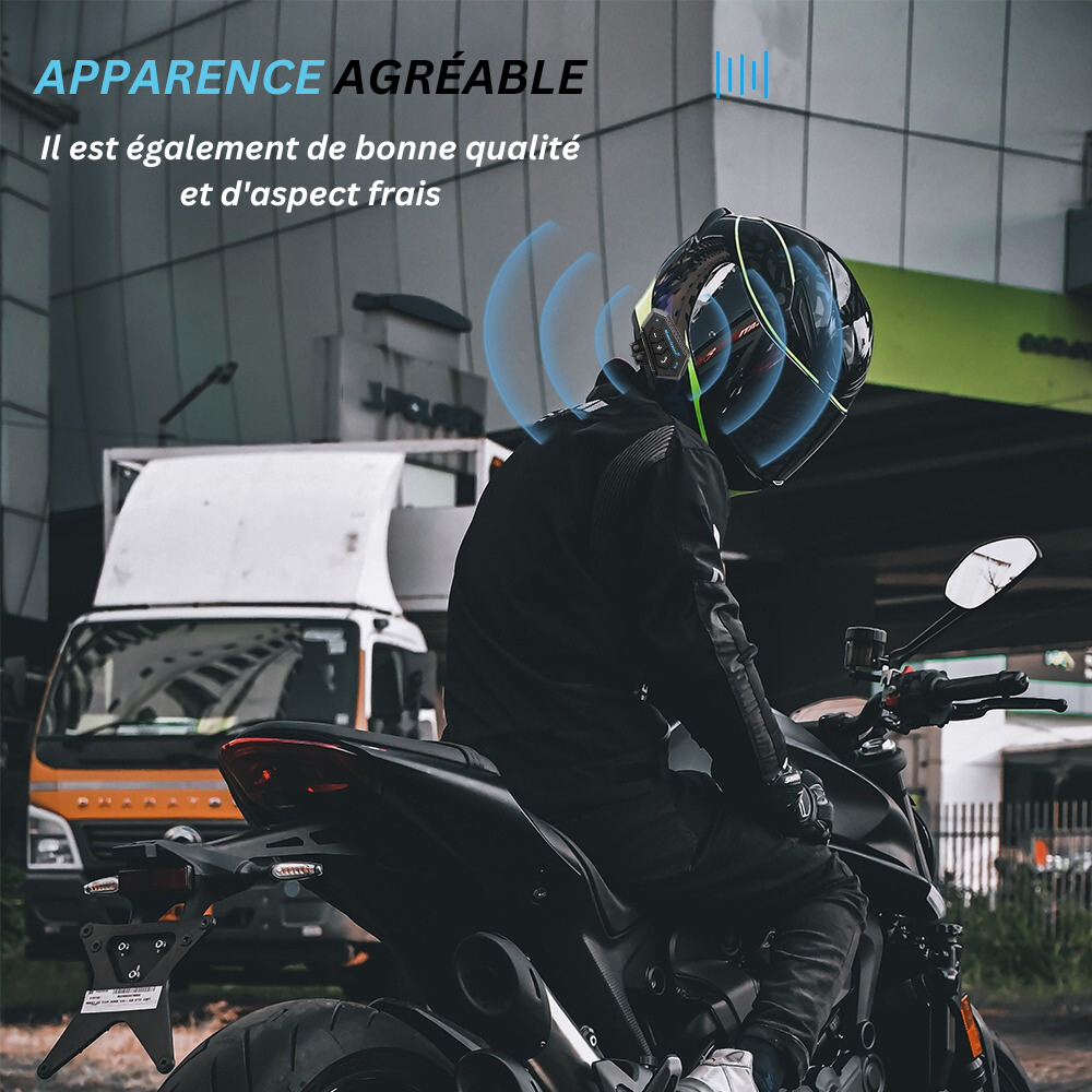🎧 Intercom Bluetooth Casque Moto – Communication Claire & Sécurité Maximale.