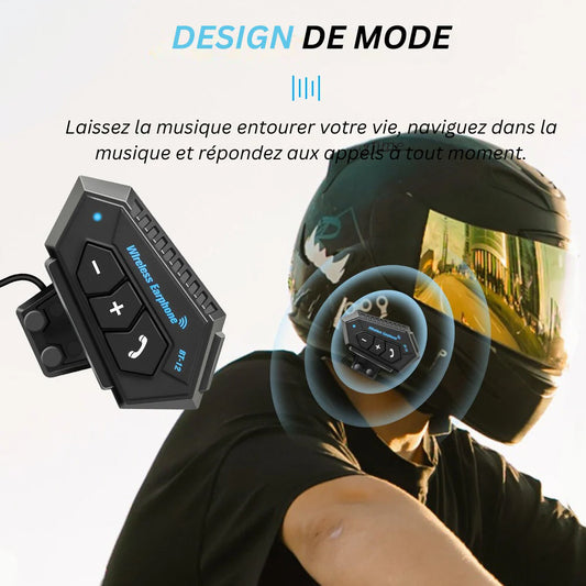 🎧 Intercom Bluetooth Casque Moto – Communication Claire & Sécurité Maximale.