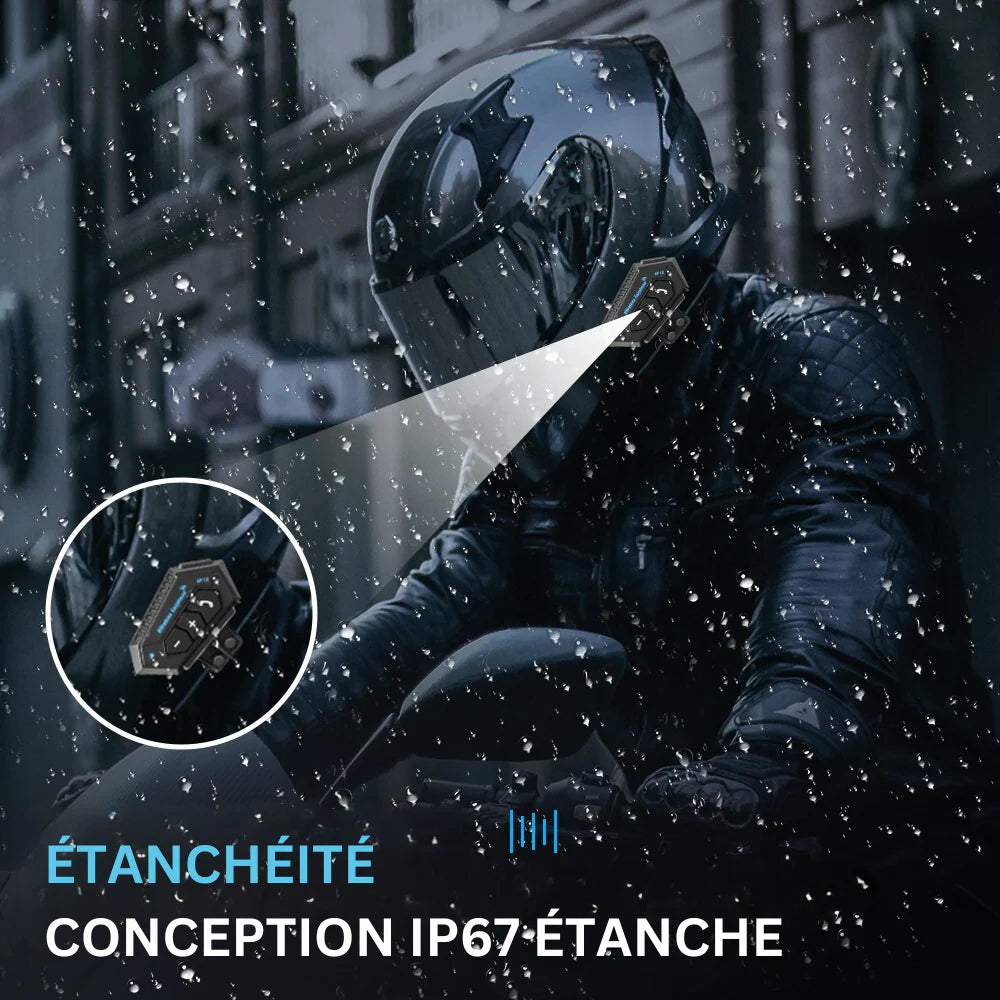 🎧 Intercom Bluetooth Casque Moto – Communication Claire & Sécurité Maximale.
