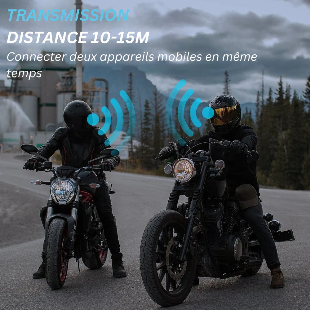 🎧 Intercom Bluetooth Casque Moto – Communication Claire & Sécurité Maximale.