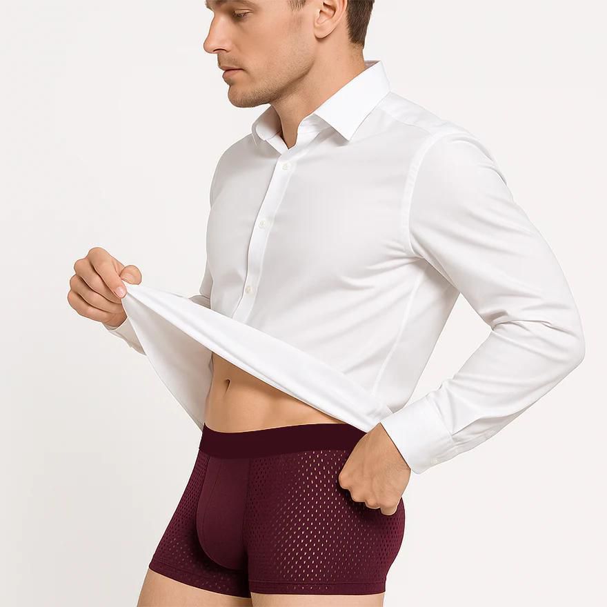 COFFRET PREMIUM DE 4 BOXERS RESPIRANTS POUR HOMME (STOCK TRES LIMITE)
