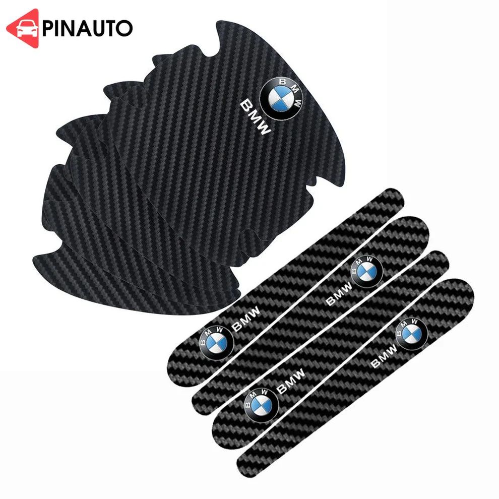 🚗 PROTECTION POIGNÉE DE PORTE SPORT – EFFET FIBRE DE CARBONE PREMIUM (Avant/Arrière inclus)