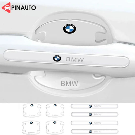 🚗 PROTECTION POIGNÉE DE PORTE SPORT – EFFET FIBRE DE CARBONE PREMIUM (Avant/Arrière inclus)