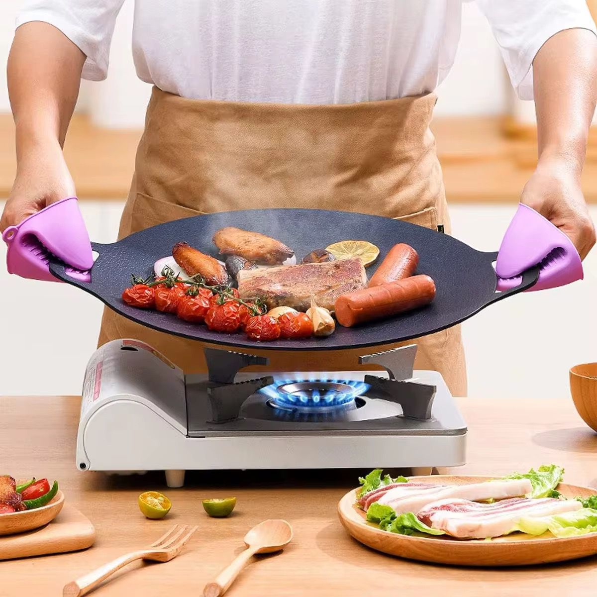 🔥 Plaque de Cuisson Antiadhésive Flexible – Cuisine Sans Stress