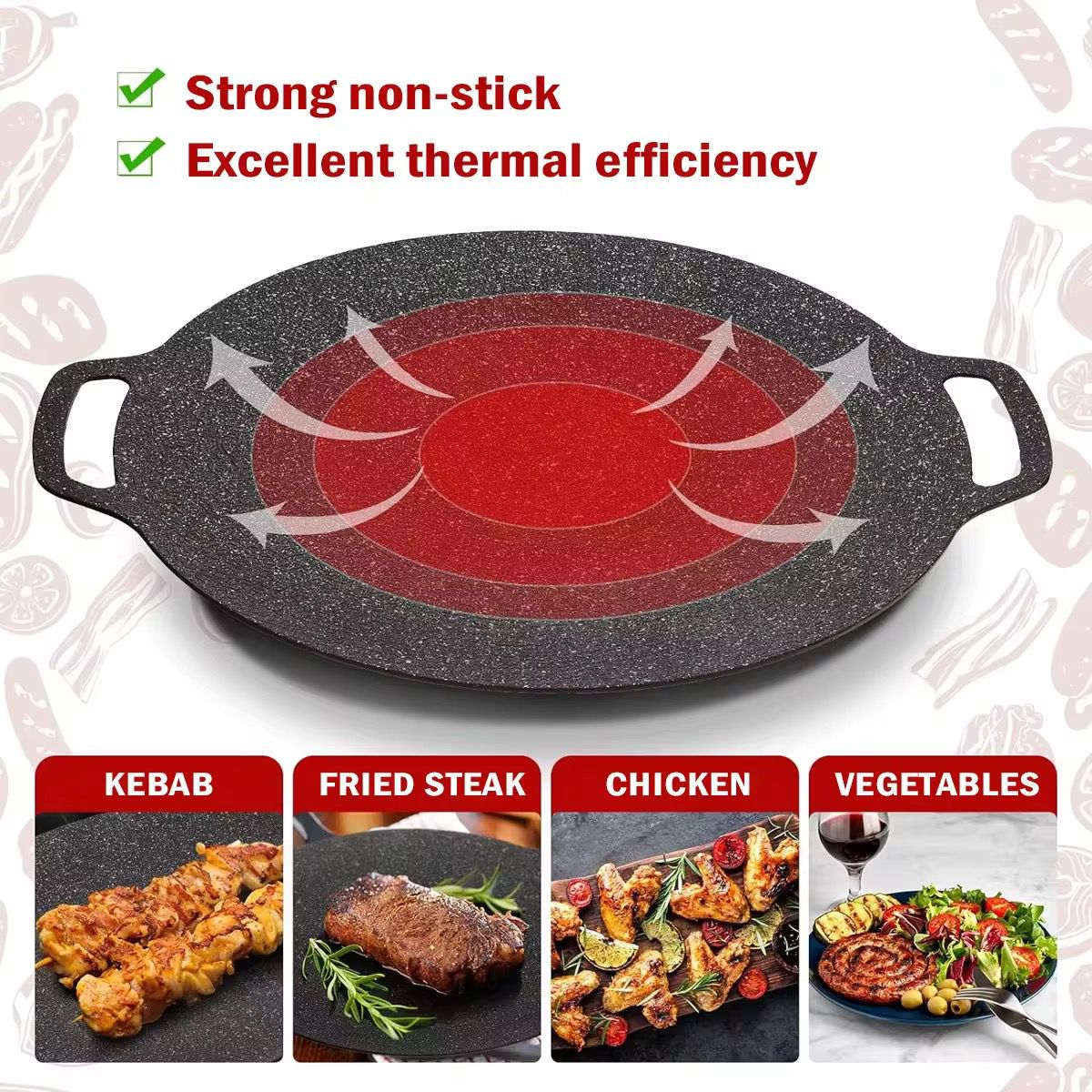 🔥 Plaque de Cuisson Antiadhésive Flexible – Cuisine Sans Stress
