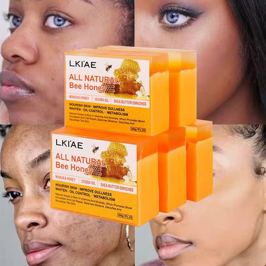 🍯 SAVON AU MIEL NATUREL LKIAE Peau nette – éclat naturel – zéro compromis (Lot de 2 savons)