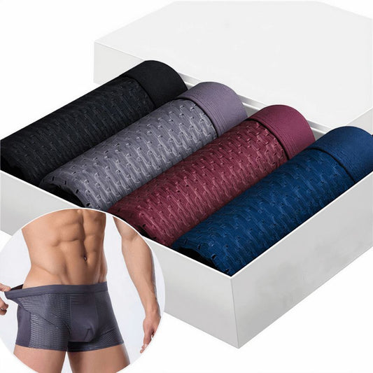 COFFRET PREMIUM DE 4 BOXERS RESPIRANTS POUR HOMME (STOCK TRES LIMITE)