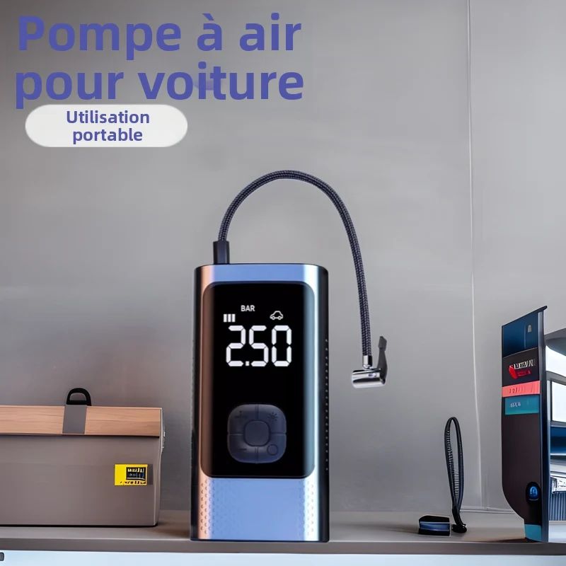 🚗Compresseur d’Air Portable Intelligent. Gonflez vos pneus en quelques minutes !