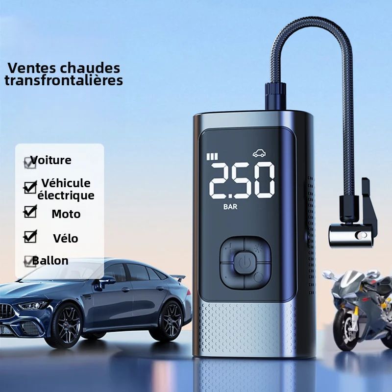 🚗Compresseur d’Air Portable Intelligent. Gonflez vos pneus en quelques minutes !